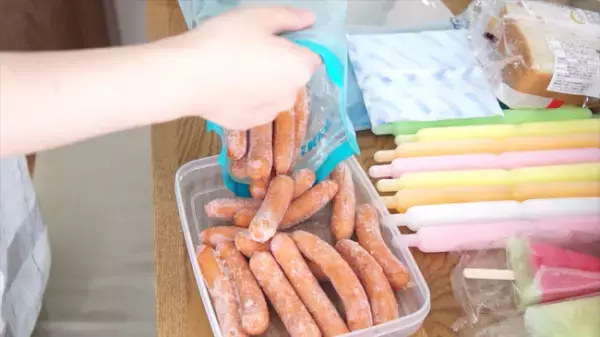 【100均】冷凍庫内は「仕切る」＆「立てる」が正解◎【冷蔵庫収納】