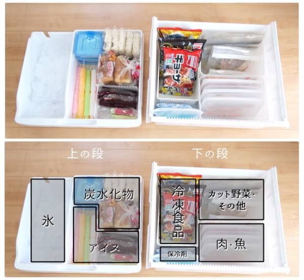 【100均】冷凍庫内は「仕切る」＆「立てる」が正解◎【冷蔵庫収納】