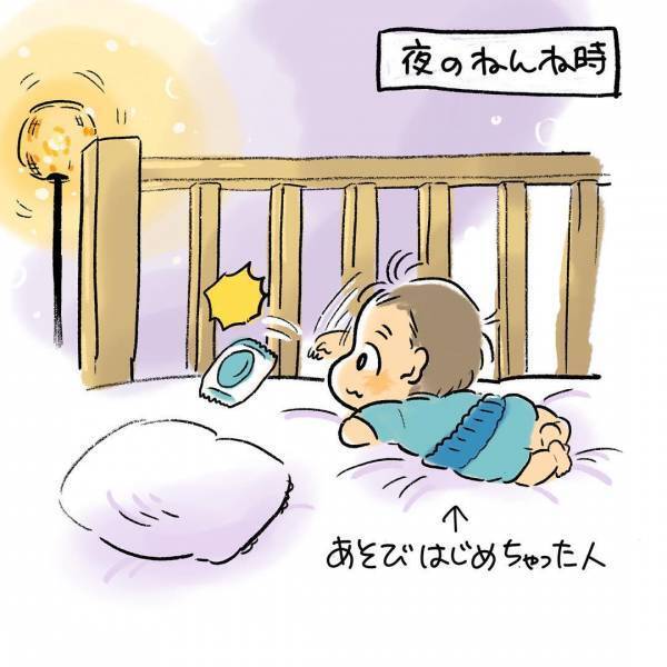 寝たふりして悶絶！sawawaの「寝かしつけあるある」育児マンガ