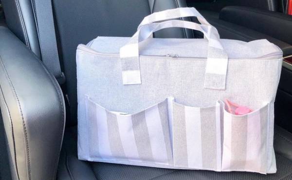 【ダイソー】ピクニックバッグがおむつ収納に便利すぎる！
