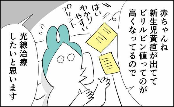 ガーン…光線治療？入院長引くの？【んぎぃちゃんカレンダー70】