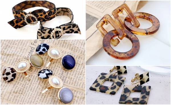 本当に300円？3COINSのおしゃかわレオパード柄アクセサリー4つ