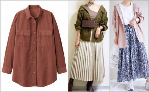 秋のマスト羽織！GU「コーデュロイオーバーサイズシャツ」のサイズ感が神♡