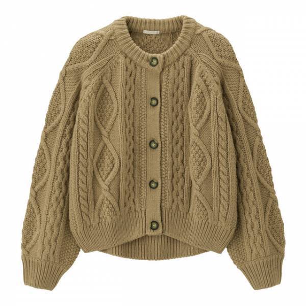 【GU新作】驚愕かわいい！ケーブルコクーンカーディガン最旬コーデ4選