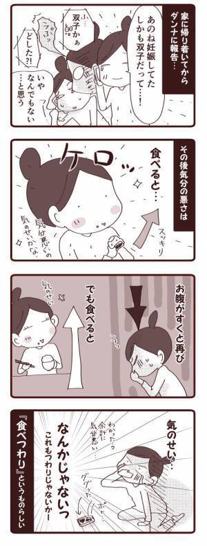 つわりピーク！仕事中はなぜか平気。でも帰宅後… #双子出産体験談 5