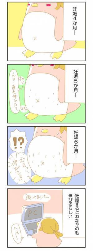 は、腹毛が生えてる～～！！【赤ちゃんがやってくる！第13話】