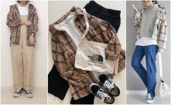 【しまむら】ベージュ×チェック柄が大豊作！おしゃれママのコーデ実例集