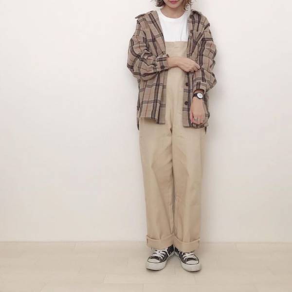 【しまむら】ベージュ×チェック柄が大豊作！おしゃれママのコーデ実例集