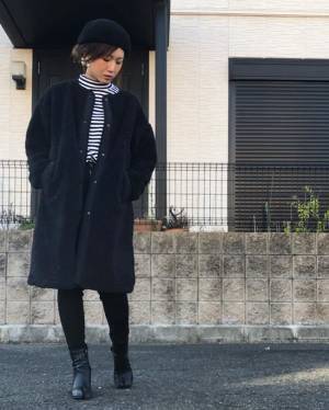 【ユニクロ】売り切れ必至「ボアフリースノーカラーコート」が大HIT♡