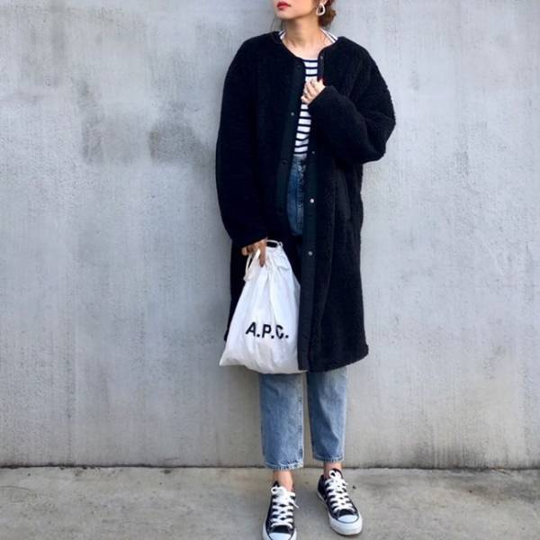 【ユニクロ】売り切れ必至「ボアフリースノーカラーコート」が大HIT♡