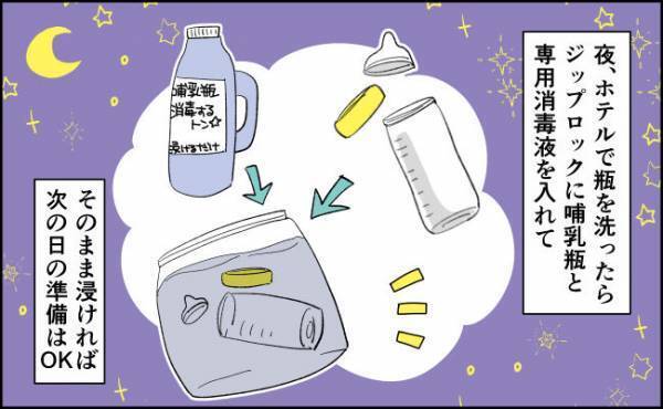 赤ちゃん連れ初旅行、ミルクどうする問題【んぎぃちゃんカレンダー106】