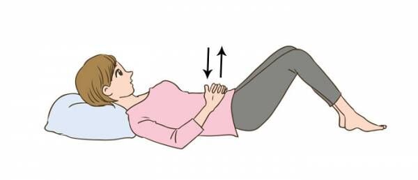イラストつき 寝ながら簡単にできる産褥体操の方法を専門家が解説 19年8月7日 ウーマンエキサイト 2 3