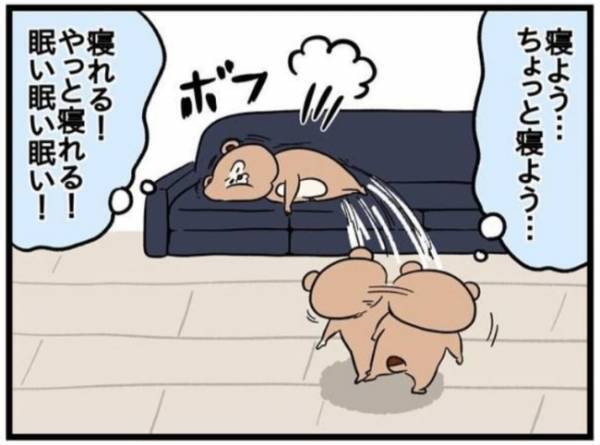 超超気を付けてたのに。失敗した…！【ねこたぬのはじめて育児20】