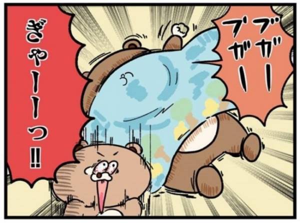 超超気を付けてたのに。失敗した…！【ねこたぬのはじめて育児20】