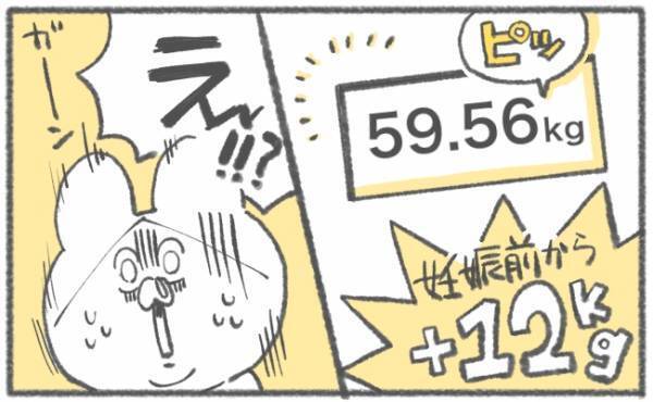 ガビーーン！最後の体重測定でまさかの数字… #キヨの出産記録34