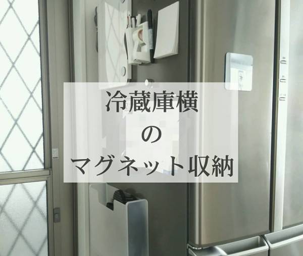 【100均収納】●●で冷蔵庫や洗濯機の壁面を便利な収納場所にするワザ