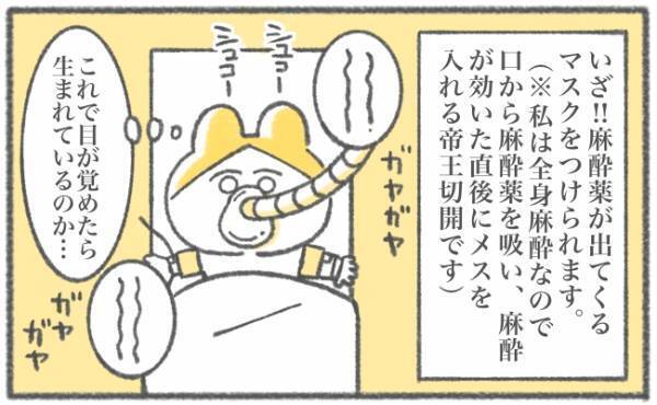 「寝てたまるか！」なぜか全身麻酔に抵抗しがち… #キヨの出産記録37