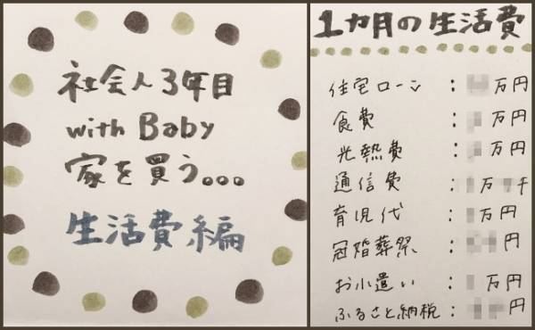 生活費は積み立て命！新米ママ＆社会人3年目のパパ、家を買いました★