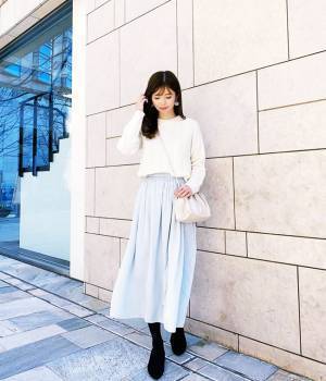 【ユニクロ】シワで悩まない！イロチ買い続出の神スカートを即買いせよ♡