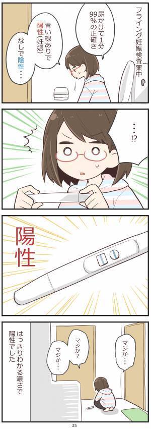 「マ、マジか…」高温期16日目、いそいそと妊娠検査をした結果……！？