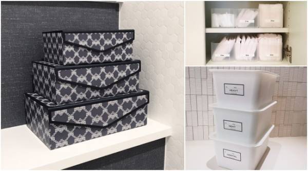 ダイソーが大活躍！昼用・夜用がひと目でわかる生理用品の仕分けアイデア