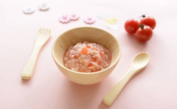 【離乳食中期】とりささみのトマト粥