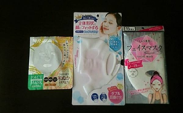 乾燥肌対策に！100均の「フェイスマスク」3つを使い比べ！【体験談】