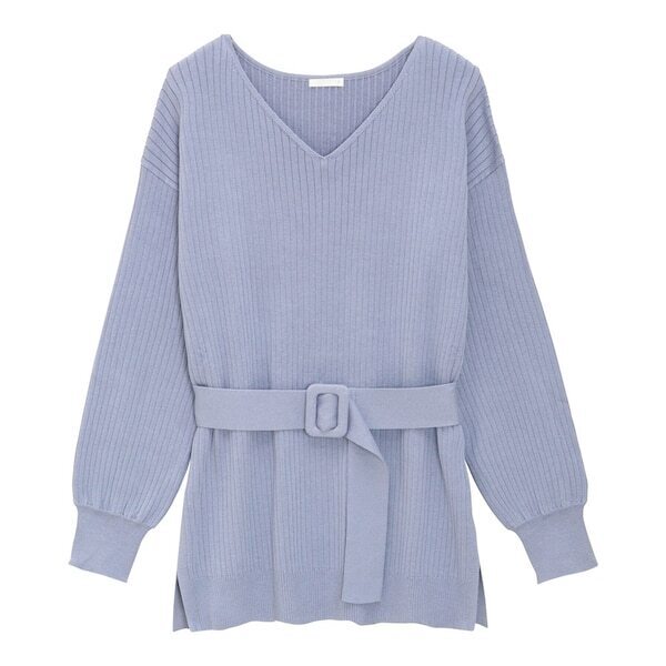 【GU】これは完璧！細見えが叶うニットチュニックが最高【骨スト勝利】