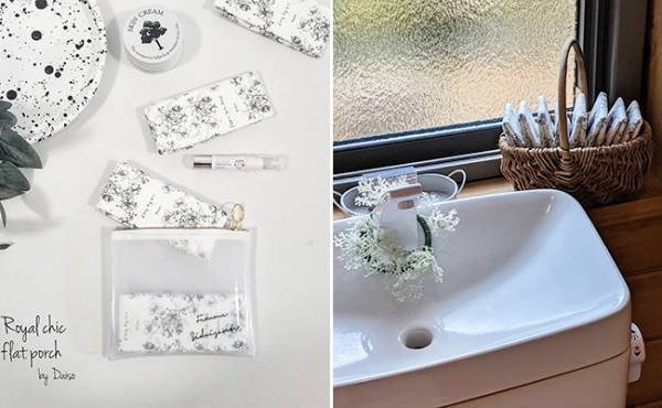 新しすぎッ！センターイン×100均クリアポーチで“見せ”ナプキン収納