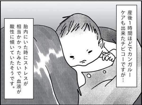 こんな小さい体で…！！がんばったねぇ、ありがとうね　#産後レポ24