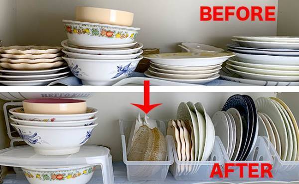 【100均】食器棚が激変！収納力＆取り出しやすさ比較で圧勝したのは！？