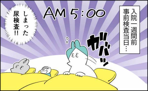 事前検査当日！採尿キットの使い方がわからず苦戦…