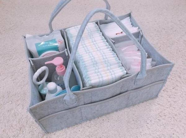 Amazonで買えるフェルト素材の「おむつストッカー」が大ヒット！！