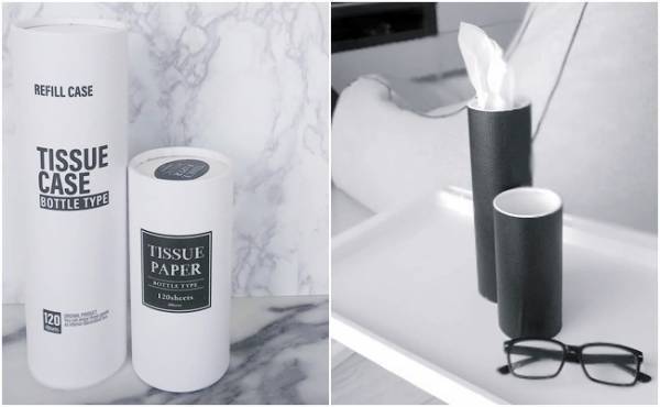 おしゃれで使いやすい★Seriaのボトル型ティッシュケースが大人気！
