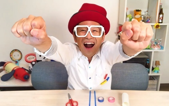 ストローとトイレットペーパーの芯で簡単に作れる！できたくんの工作教室