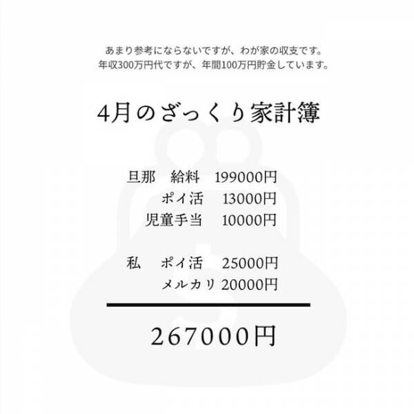 年収350万なのに貯金870万 やりくり上手なママの貯金生活を公開 年10月7日 ウーマンエキサイト 1 2