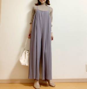 【しまむら】超お得な2点セット！ラク×大人かわいいプリーツサロペット