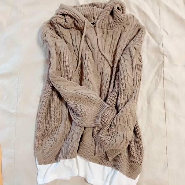 【しまむら】安いのに優秀！重ね着風ニットプルパーカでラクにおしゃれ♡