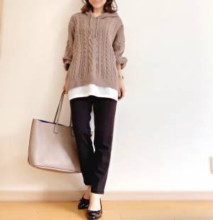 【しまむら】安いのに優秀！重ね着風ニットプルパーカでラクにおしゃれ♡