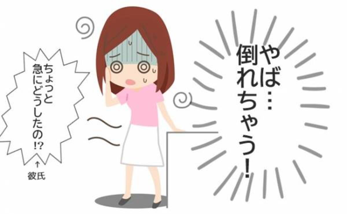 やば 倒れる せっかくのデートなのに 貧血で動けない私に彼は 年12月7日 ウーマンエキサイト 1 2