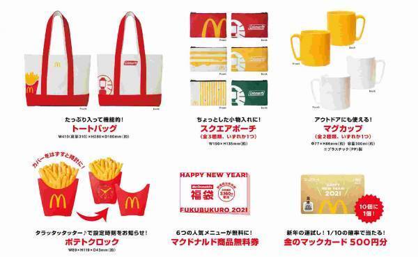 【マクドナルド】お得すぎ！2021福袋の中身がヤバすぎて早くも話題！
