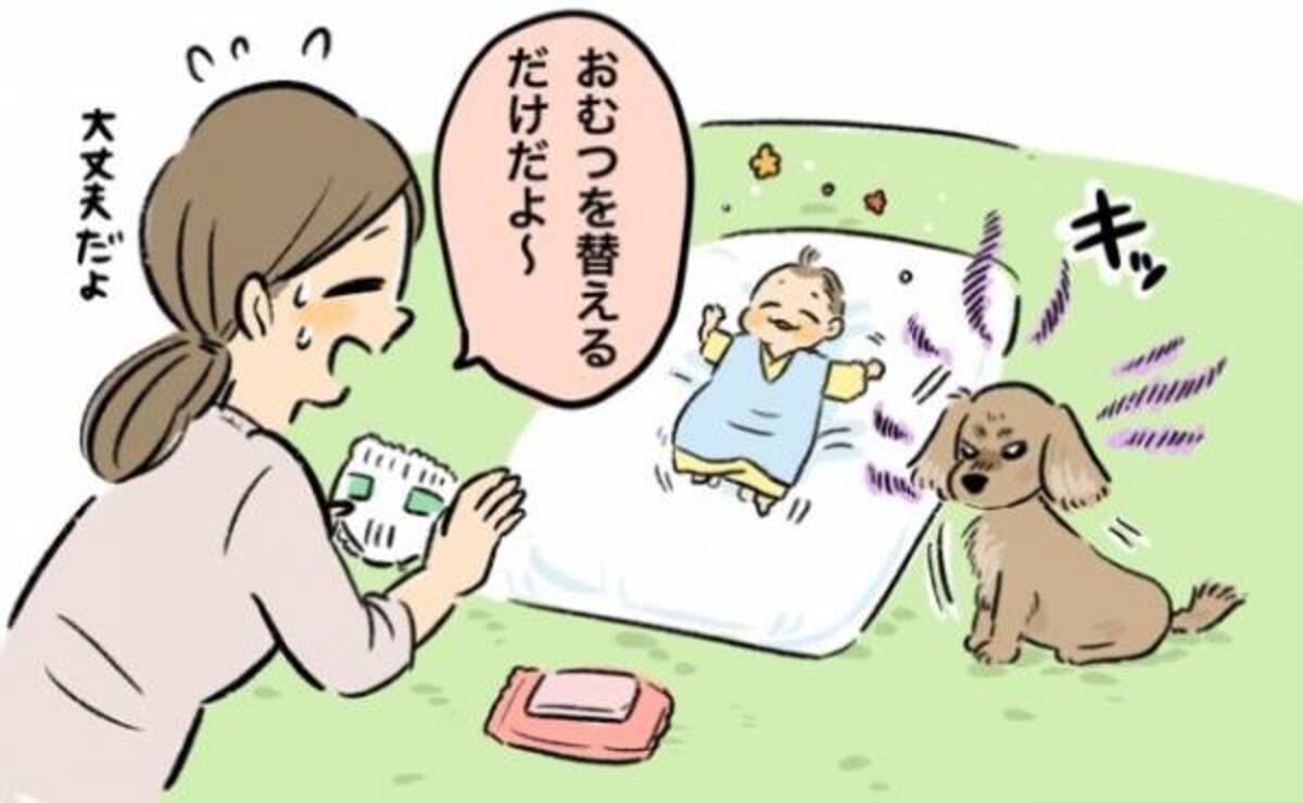 犬が母親気取り 赤ちゃんにやさしく寄り添う不思議な関係 体験談 年4月12日 ウーマンエキサイト 1 2