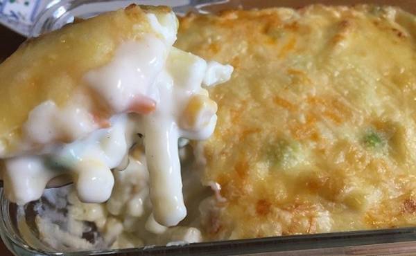 【業務スーパー】超人気の1kgサラダをアレンジ！絶品グラタンの作り方