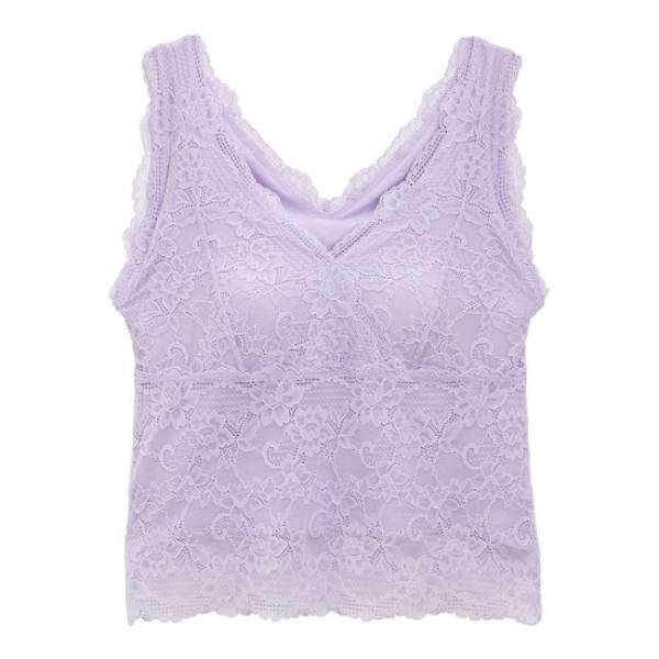 【GU】超使える！カップ付き総レースインナーがラクチンなのに高見え♡