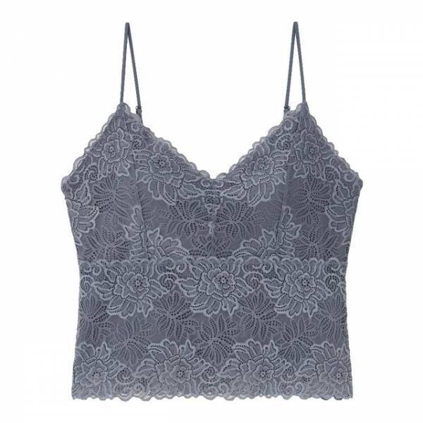 【GU】超使える！カップ付き総レースインナーがラクチンなのに高見え♡