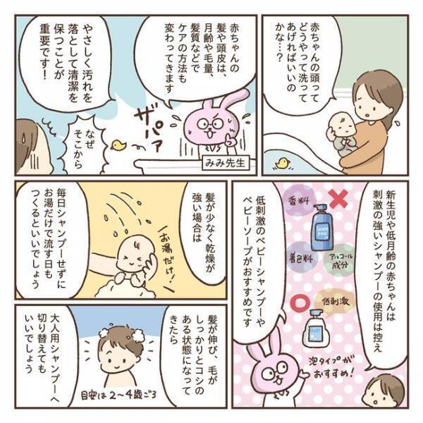 意外と知らない赤ちゃんの髪と頭皮のケア！赤ちゃんにシャンプーは必要？