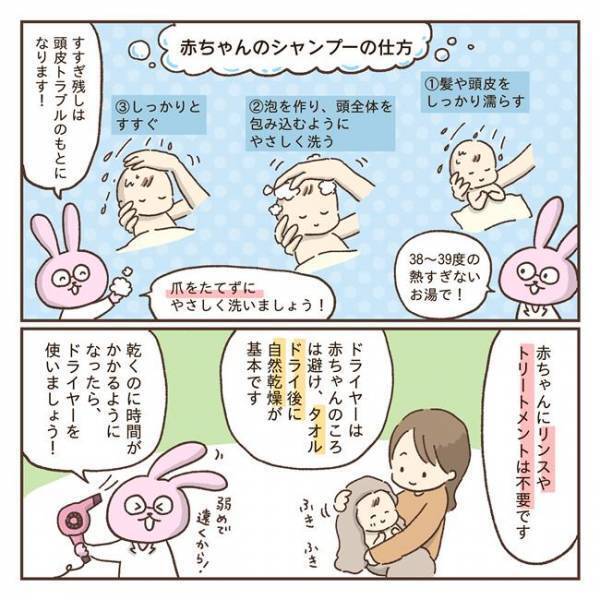 意外と知らない赤ちゃんの髪と頭皮のケア！赤ちゃんにシャンプーは必要？