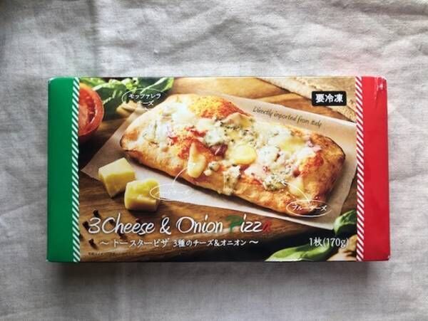 業務スーパー「トースターピザ 3種のチーズ＆オニオン」