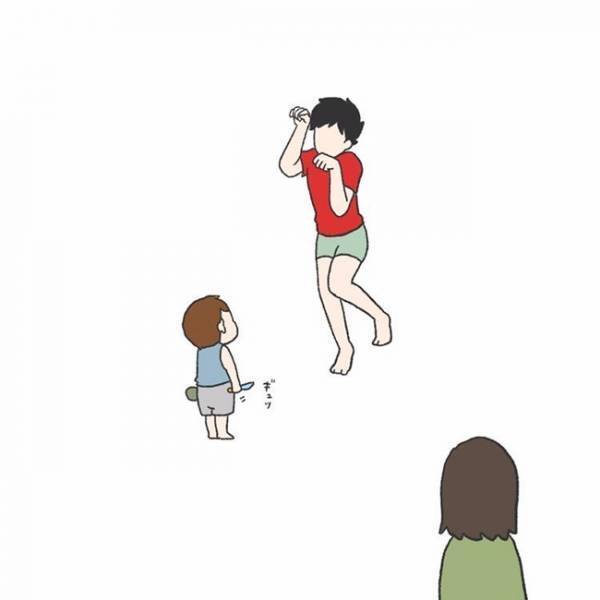 コロコロで思わぬ仕打ち！岩塩対応2歳児と構ってほしすぎるパパの姿がシュールかわいい♡