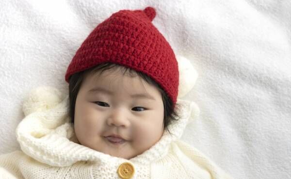 冬服を着た赤ちゃんのイメージ